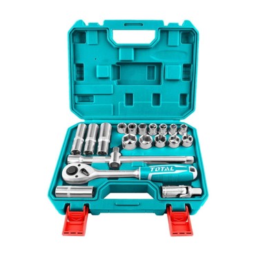 TOTAL One-Stop Tools set nasadnih ključeva 1/2", 20 dijelova, 3,1 kg (THT121201)